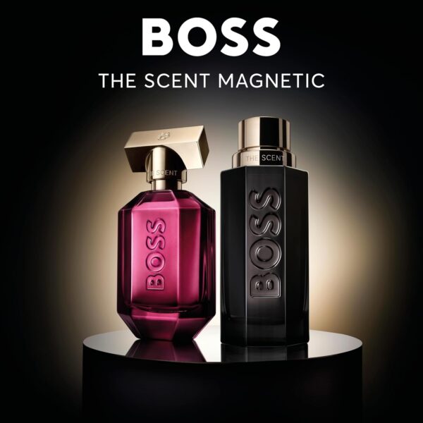 BOSS The Scent Magnetic - Eau de Parfum for Her - Ambery Fragrance with Notes of Osmanthus, Ambrette Seeds and Musk - High Longevity - 50ml (Packaging May Vary)