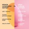 Real Techniques Miracle Complexion Makeup Sponge Full Cover Foundation, Pack Of Two (Packaging May Vary)