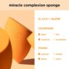 Real Techniques Miracle Complexion Makeup Sponge Full Cover Foundation, Pack Of Two (Packaging May Vary)
