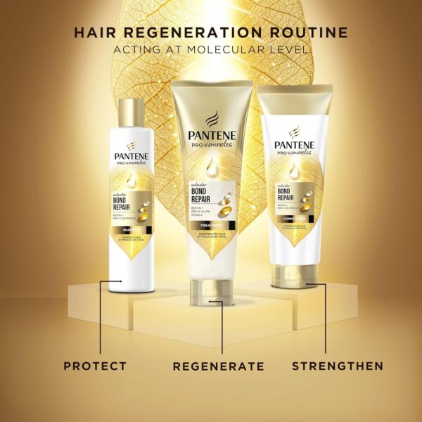 Pantene Molecular Bond Repair Deep Conditioning Hair Treatment with Biotin 150ml Pro-V Concentrated Formula for Extremely Dry Damaged Hair. Leaves Hair Visibly Healthier, Strengthened & Regenerated