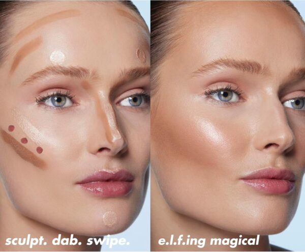 e.l.f. Halo Glow Highlight Beauty Wand, Liquid Highlighter Wand For Luminous, Glowing Skin, Buildable Formula, Vegan & Cruelty-free, Rose Quartz