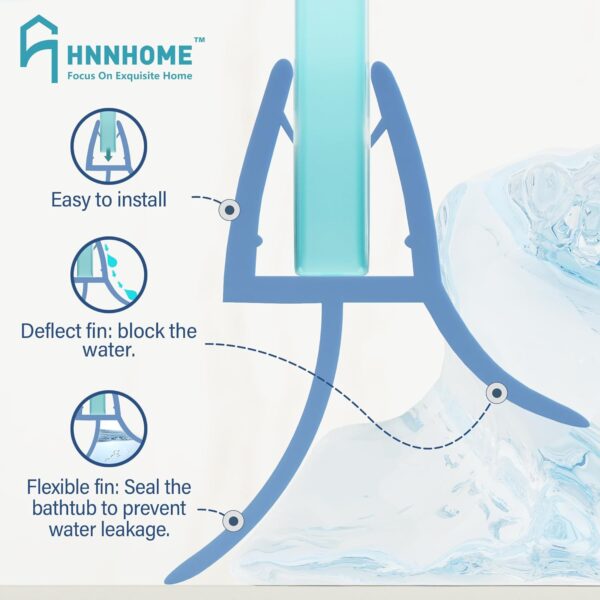 HNNHOME® Rubber Plastic Bath Shower Screen Seal Strip For 8-10mm Glass Door Straight up to 20mm Gap