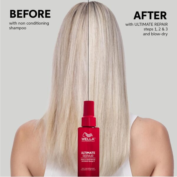 Wella Professionals Repair and Rebuild Professional Hair Care Duo for All Types of Hair Damage, Ultimate Repair Shampoo 1L and Conditioner 500ml Bundle