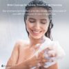 Hydréa London Grey Shower Puff, Large Exfoliating Bath Loofah, Mesh Sponge - Premium Quality, Luxurious Lather, Gentle Exfoliation for Men & Women