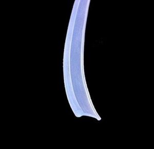 HNNHOME Transparent Folding Glass Bath Shower Screen Door Seal Strip 1 Meter