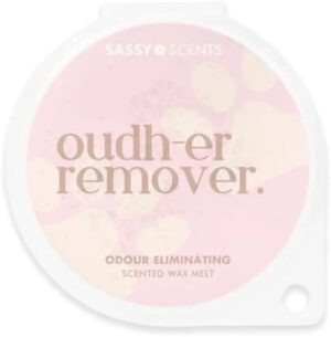 Sassy Scents Oudh-Er Remover - Odour Eliminating Strong Scented Wax Melt - Organic Soy Blend Wax Melts - Luxurious, Long-Lasting Fragrances for Any Living Space - Vegan Friendly- 50g