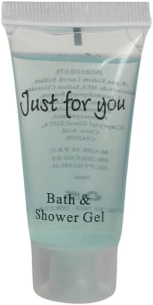 Bath and Shower Gel - 20ml Tubes - 100 - Just for You - Hotel - Leisure - Travel - Home