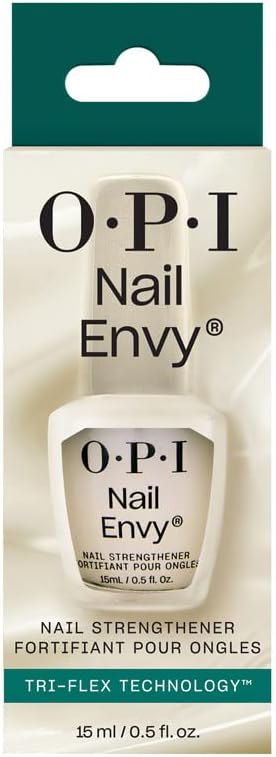OPI Nail Envy Nail Polish, Nail Strengthener Treatment with Biotin, Calcium & Vitamins for Strong Natural Nails, Vegan Nail Repair and Strength for Damaged Nails, Clear Nail Polish 15ml