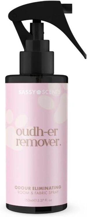 SASSY SCENTS Oudh-Er - Odour Eliminating Room & Fabric Spray- A Sensual Lavender , Vanilla And Sandalwood Scent- Strong & Long Lasting Fragrance, Vegan Friendly – 150ml