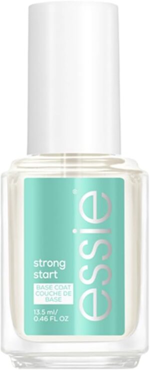 Essie Nail Polish Nail Care Strong Start Ridge Filling, Smoothing Nail Polish Clear Base Coat, 13.5ML, Strong Start (As Strong As It Gets)