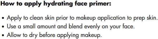 e.l.f. Hydrating Face Primer, Lightweight, Long Lasting, Creamy, Hydrates, Smooths, Fills in Pores and Fine Lines, Natural Matte Finish, Infused with Vitamin E, 0.47 Oz