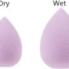 6Pcs Purple Mini Makeup Sponge Small Beauty Sponge Blender Set for Foundation, Powder, Concealer Highlight,and Eye Shadow, Makeup Blenders and Sponges，Face
