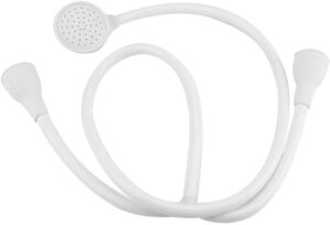 Fdit 1.2M Double Tap Connection Push On Bath Sink Shower Head Handheld Showers Hose Water Spray Pet Hair Dresser G1/2" Connector Thread