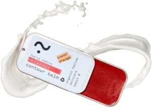 Fierce Nature Pure Organic Tallow Rhianon Contour Balm, Highlighter Makeup, Moisturising Alternative to a Contour Stick and Liquid Blush, Non-Toxic Face Care Essential, Sweet Orange Scent