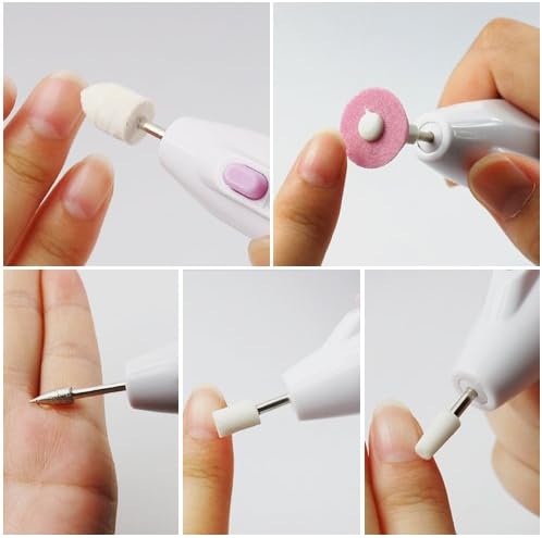 Accessotech Battery Manicure and Pedicure Beauty Nail Art Care File Polish Drill Tool Set