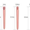 Easy-taken Travel Makeup Brush Set, COSHINE 5pcs Mini Complete Function Cosmetic Brushes Kit (5pcs with mirror)