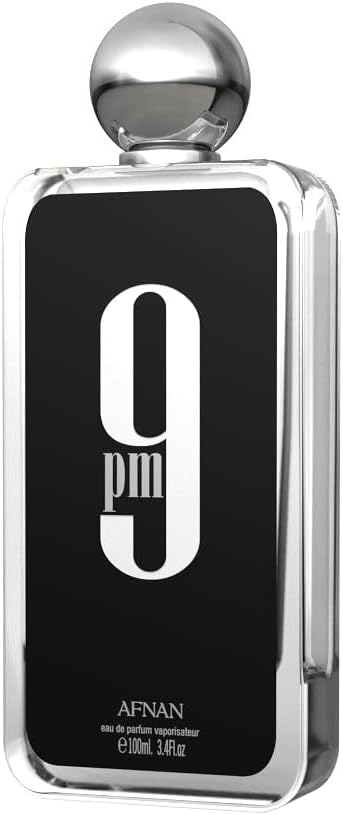 Afnan 9 pm Eau de Parfum (100ml) Spray Perfume For Men and Women - Afnan Arabic Perfume Signature Scent - Long-lasting Fragrance Suitable for Special Occasions - Vanilla, Amber, Warm Spicy Scent, EDP