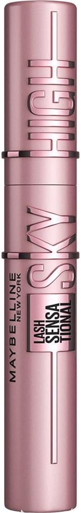 Maybelline Mascara Lash Sensational Sky High Volumizing and Thickening Eyelash Lengthening. Flake Free Formula, Mascara 01 Black