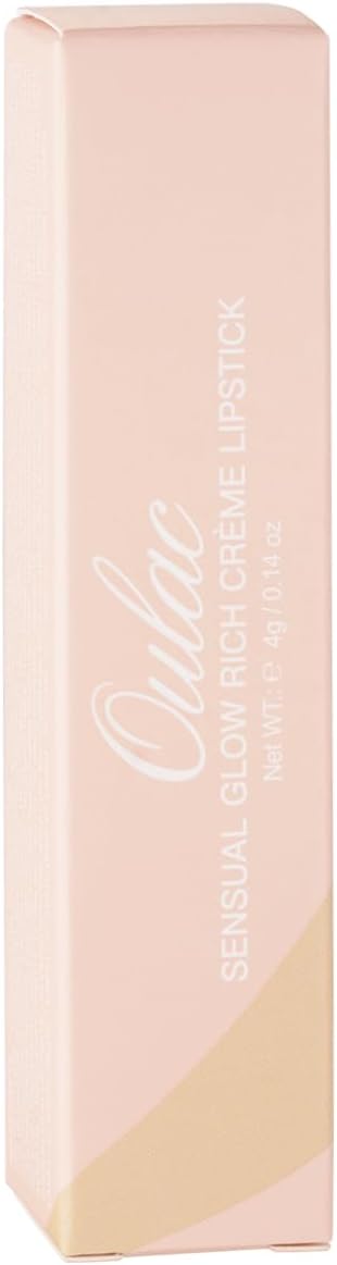 Oulac Nude Moisturising Lipstick - Beige Lip Balm Tinted, Nourishing Lips, Lip Base Primer, Satin Matte Finish, Creamy Texture, Highly Pigmented, With Shea Butter, Vegan Clean Beauty 4g SG01 Bare