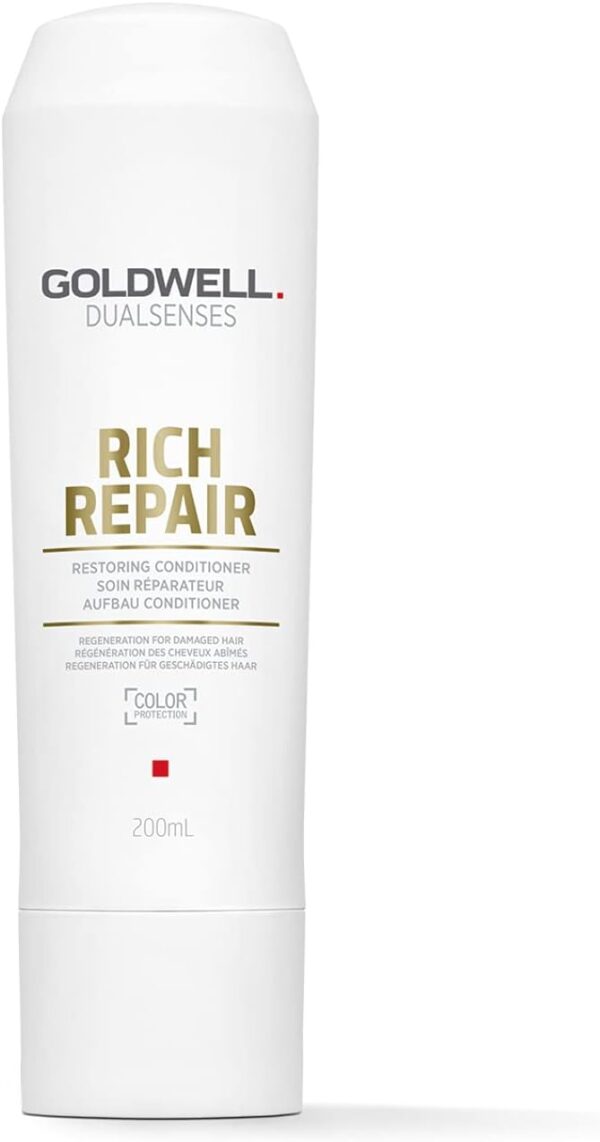 Goldwell Dualsenses Rich Repair Restoring Conditioner, for Dry to Damaged Hair, 200 ml