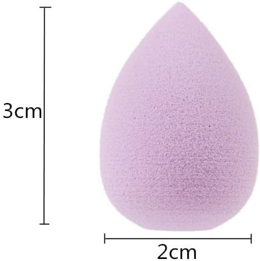 6Pcs Purple Mini Makeup Sponge Small Beauty Sponge Blender Set for Foundation, Powder, Concealer Highlight,and Eye Shadow, Makeup Blenders and Sponges，Face