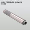 H&S Shower Head Universal Bath Shower Handheld Pencil Handset High Pressure Single Function Stainless Steel, chrome, 1644 blue