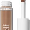 e.l.f. Camo Liquid Bronzer & Contour, Highly Pigmented, Natural-Looking Glowy Finish, Long-Lasting, Rounded Applicator, Vegan & Cruelty-Free, 2 Fair/Light