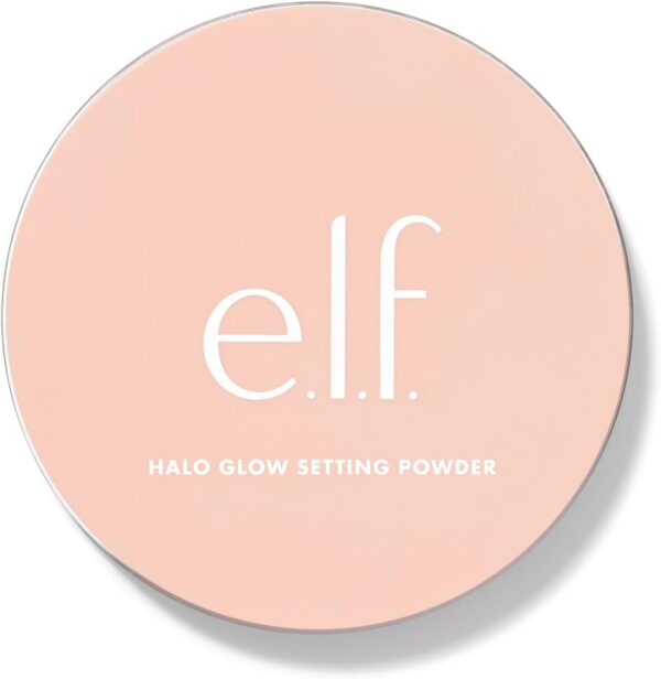 e.l.f., Halo Glow Setting Powder, Silky, Weightless, Blurring, Smooths, Minimizes Pores and Fine Lines, Creates Soft Focus Effect, Light, Semi-Matte Finish, 0.24 Oz