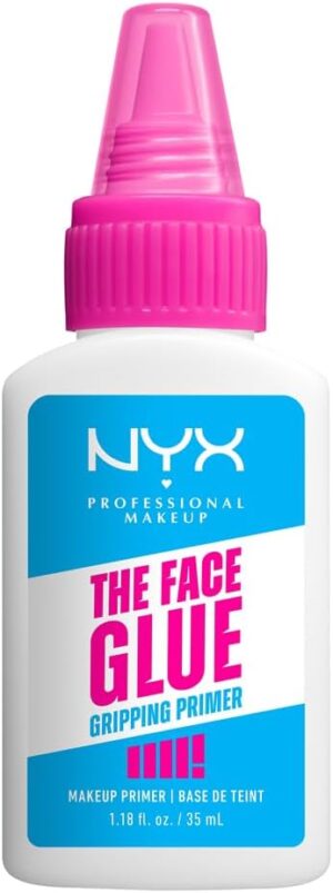 NYX Professional Makeup Face Primer, Gripping Primer, Offers Up to 24HR Hydration, Long-lasting Wear, The Face Glue, 35ml