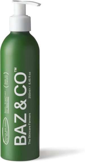 BAZ & CO Mens Moisturising Body Wash - Restore and Awaken Body Wash for Men 250ml with Basil, Grapefruit and Spearmint