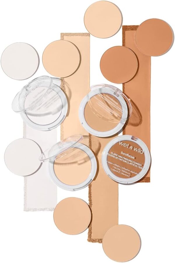 Wet n Wild, Bare Focus, Makeup Clarifying and Finishing Powder, Translucent and Matte for a Flawless Makeup Base, Long-Lasting, with Hyaluronic Acid and Vitamin E, for Fair/Light Skin Tones