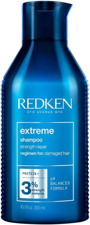 REDKEN Shampoo, For Damaged Hair, Repairs Strength & Builds Resilience, Extreme