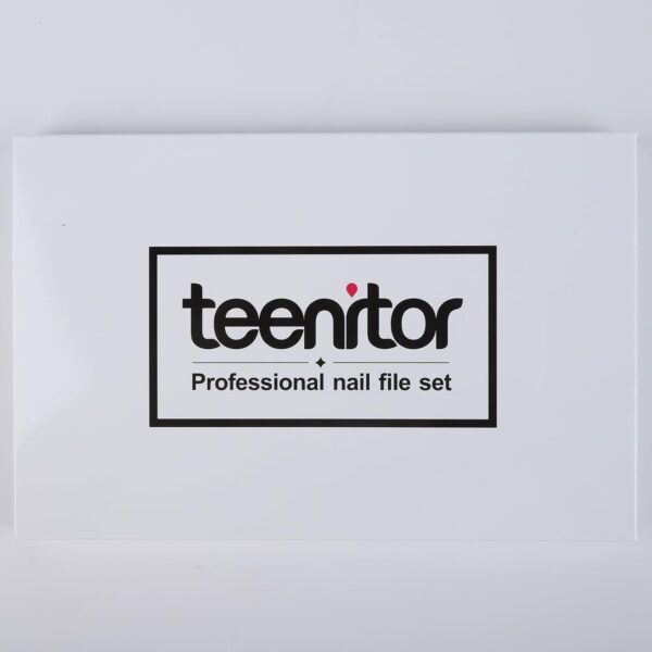 Teenitor Gel Nail File Set Professional Nail Buffer File Block Natural Manicure File Nail Polisher Washable Double Sided Emery Boards Grit 100/150/180/220/240/280/1000/4000 Buffer