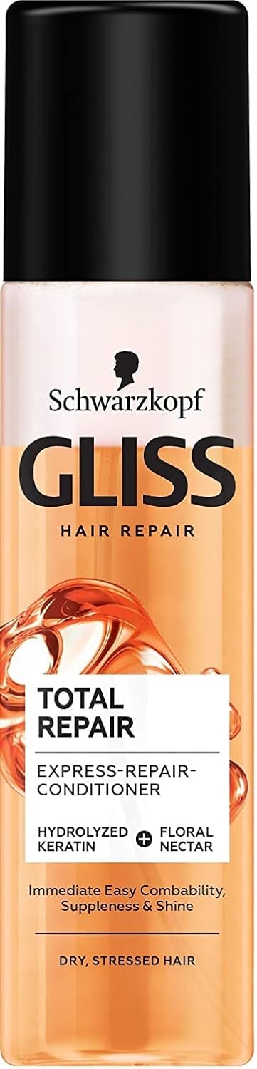 '3 x Gliss Kur Express Repair Conditioner Total Repair For Dry, Damaged Hair 200 Ml