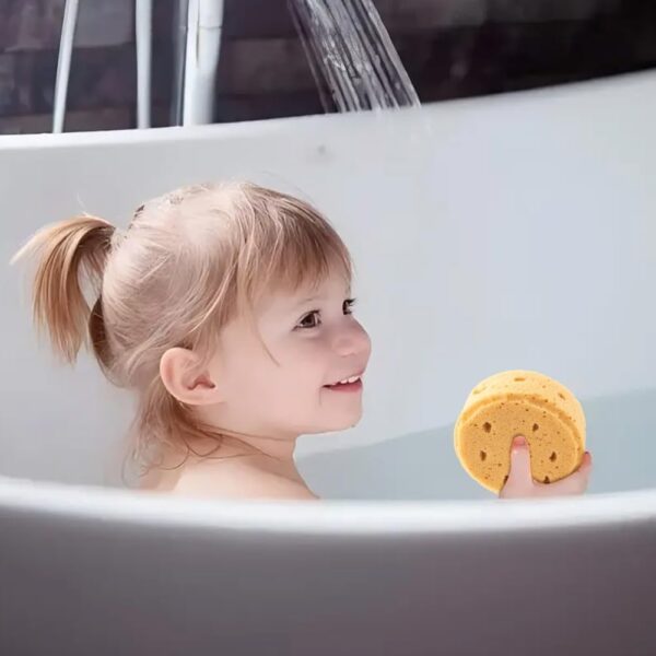 Valicaer Sponges Bath,3Pcs Larger Shower Sponges for Women Men Exfoliating Body Sponge with 2Adhesive Hooks Ultra-Soft Deep Cleansing Bath Sponges for Adults and Kids Shower Bathing Accessories