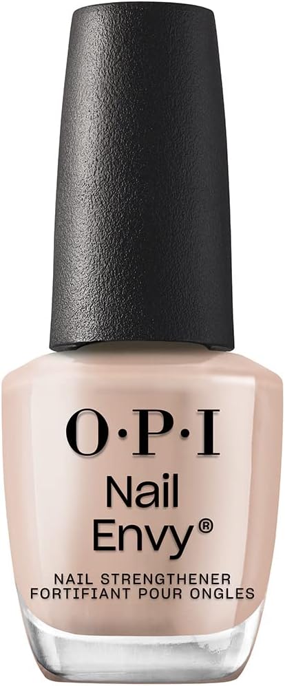 OPI Nail Envy Nail Polish, Strong Nail Strengthener Treatment For Strong Nails, Vegan Nail Repair and Strenght for Damaged Nails, Nude Nail Polish Double-Nude-y 15ml