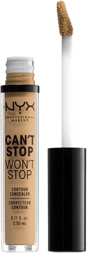NYX PROFESSIONAL MAKEUP Can'T Stop Won'T Stop Full Coverage Concealer, Beige, 0.025 kg