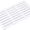Aggloz | ECO Shower/Bath Floor Mat | Non-Slip Mat with Rubber Plugs | Easy to Clean | Water Resistant Shower Mat | Slatted Duckboard Design | Multipurpose Bath Mat | 61 x 37 cm (Colour-White)