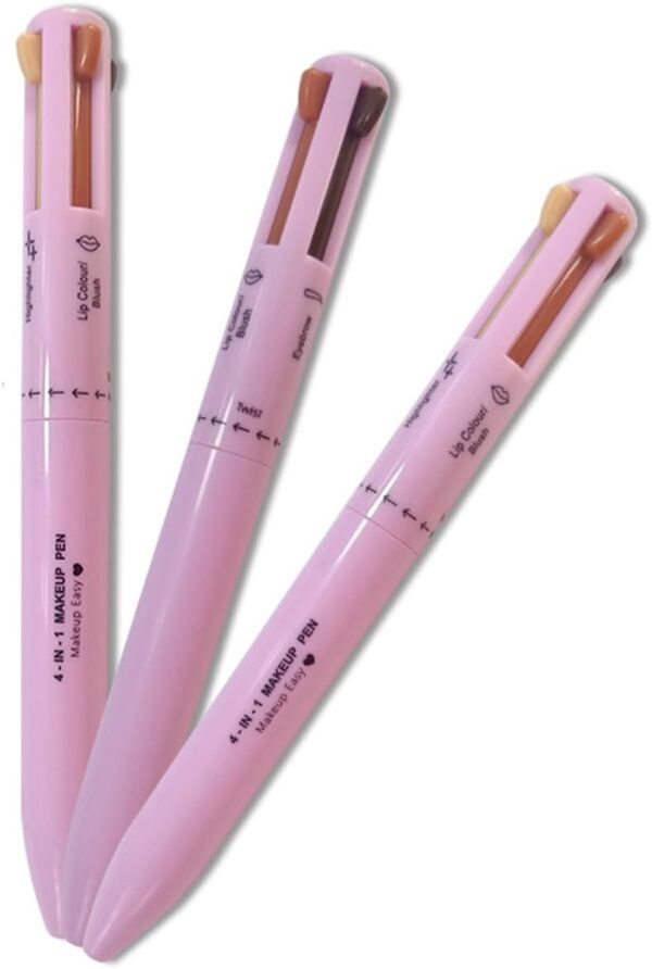 4 In 1 Makeup Pen Multifunctional Makeup Pen，Waterproof，Highlighter，4 Color Multifunction Makeup Beauty Pen,Makeup Pen for Woman Design