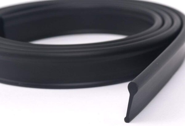 ELEGANT Black Rubber Shower Door Seal for Folding Bath Screen 1200mm