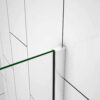 250x1400mm Fixed Bath Over Bath Square Glass Panel Shower Screen