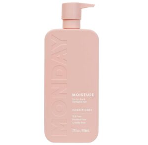 MONDAY Haircare MOISTURE Conditioner with Hyaluronic Acid, Coconut Oil & Shea Butter for Dry & Dull Hair 798 mL