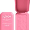 NYX Professional Makeup Buttermelt Powder Blush, Up To 12H Wear, Seamless Blending, Fade and Transfer Resistant, With Shea and Mango Butter, Vegan Formula, Shade: Butta Together