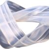 F Shape Bath Shower Screen Seal Strip Soft Rubber Shower Door Seal Strip 2 Metres Long Shower Seals Fits 6-10mm Glass for Curved and Vertical Screens or Doors (F-6MM)