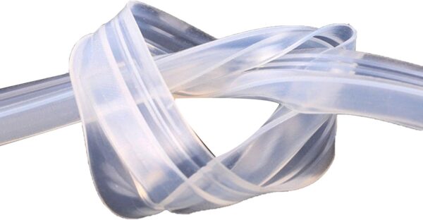 F Shape Bath Shower Screen Seal Strip Soft Rubber Shower Door Seal Strip 2 Metres Long Shower Seals Fits 6-10mm Glass for Curved and Vertical Screens or Doors (F-6MM)