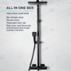Bristan CRZ SHXDIVCTFF BLK Craze Rigid Riser Bar Mixer Shower, Black