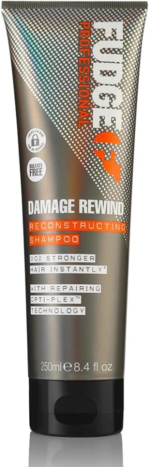Fudge Professional Damage Rewind Reconstructing Shampoo, Hair Repair, 90 Percent Stronger Hair, Bond Repair Technology, 250 ml