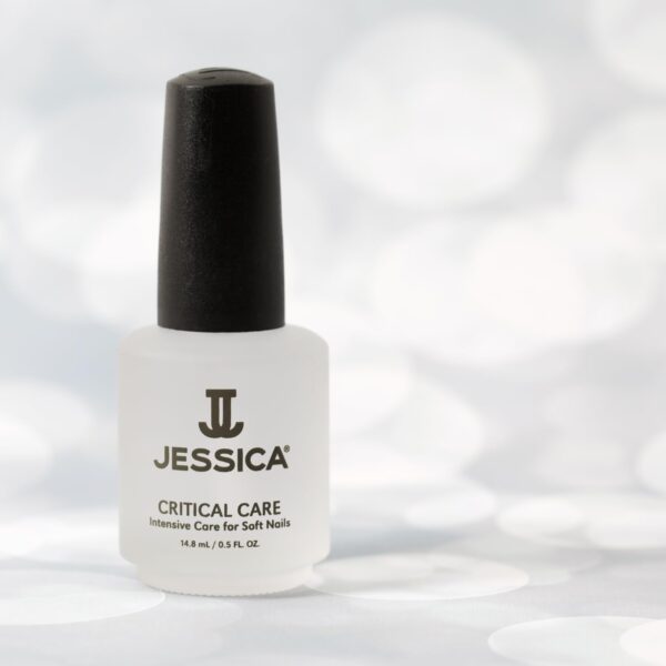 JESSICA Critical Care Base Coat, Nail Varnish Strengthener, Intensive Care for Soft and Weak Nails, Enriched with Protein KSW and Calcium, 14.8ml