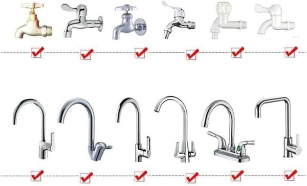 51EdAXALpxL._AC_SL1000_.jpg suzmei Sink Single Tap Shower Attachment Head Hose Spray,Bath Single Tap Shower Attachment Push on Rubber Shower Hose for Taps Washing Hand Held Portable Pet Dog/Cat Shower Hair Washing for Bath