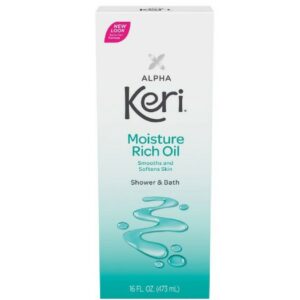 Alpha Keri Shower & Bath Moisture Rich Oil 16 oz (Pack Of 2)